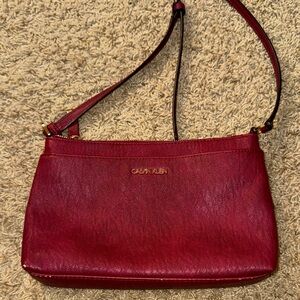 Calvin Klein red Crossbody Bag/ purse